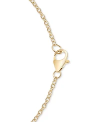 Onyx Tree & Flower Reversible 18" Pendant Necklace in 14k Gold-Plated Sterling Silver