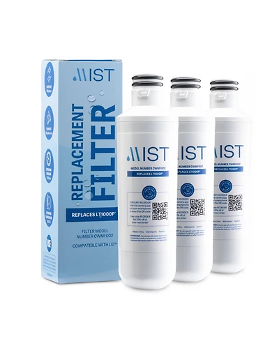 Mist LT1000P Water Filter Replacement, Compatible with Lg Models: ADQ747935, MDJ64844601, LMXS28626D, LT1000PC, Lt-1000PC Kenmore 46-9980, 469982, 3 P