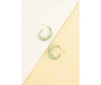 Starfish Project With a Twist Hoops in Mint Earrings