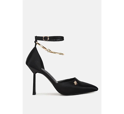 Hobnob Anklet Embellishment Stiletto Women's Sandals