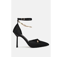 Hobnob Anklet Embellishment Stiletto Women's Sandals