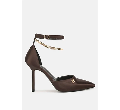 Hobnob Anklet Embellishment Stiletto Women's Sandals