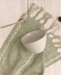 Euro Ceramica Neree 16 Pc. Double Bowl Dinnerware Set, Service for 4