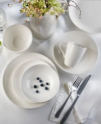 Euro Ceramica Fez 16 Pc. Double Bowl Dinnerware Set, Service for 4