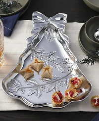 Wilton Armetale Holly Berries 15" Tree Tray