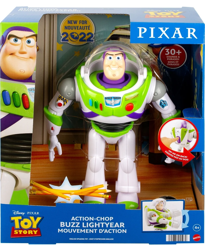 Disney Pixar Toy Story Talking Buzz Light-year Figure With Karate Chop Motion and Sounds