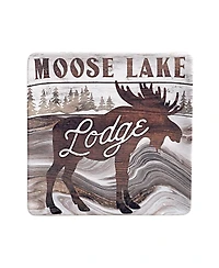 Certified International Fluidity Lodge Square Platter