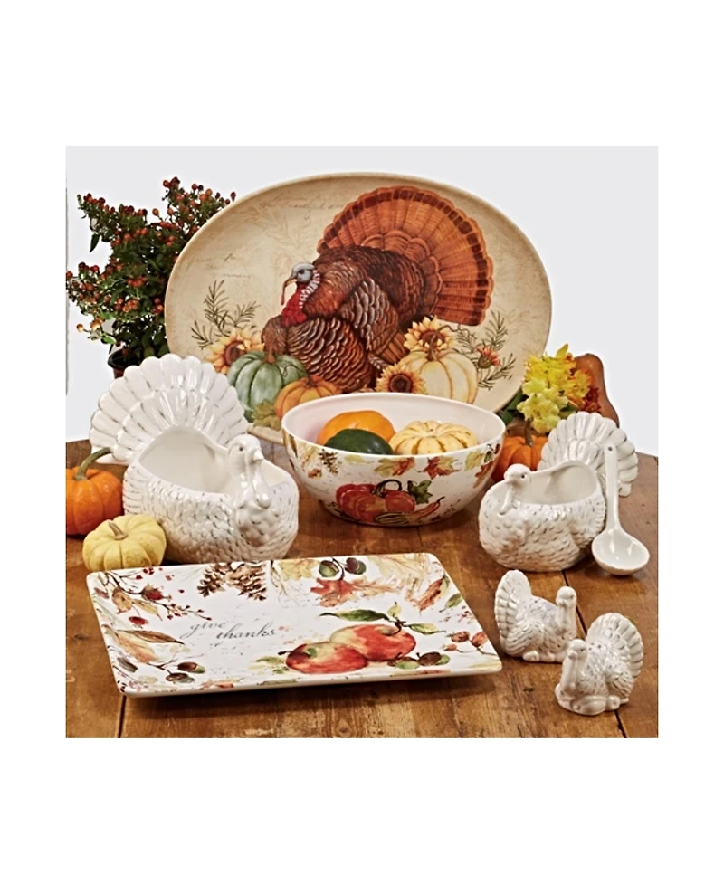 Certified International Autumn Fields Oval Turkey Platter