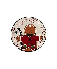 Holiday Magic Gingerbread 4 Set Canape Plate Set