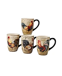Certified International Gilded Rooster 16-Pc. Dinnerware Set