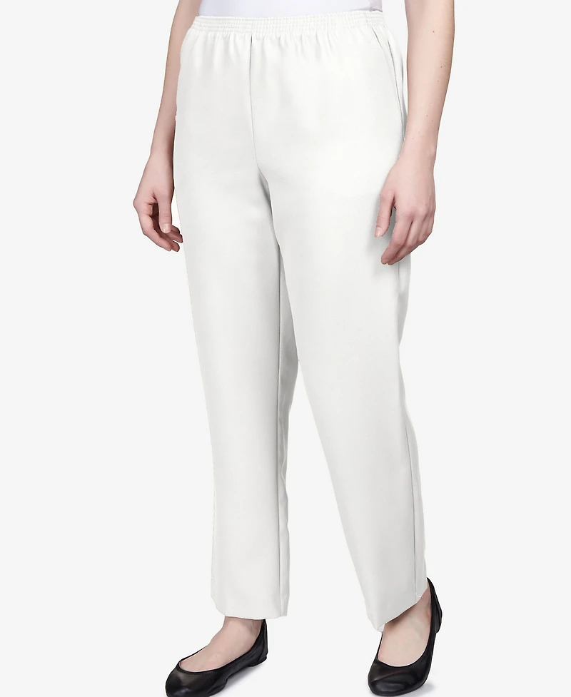 Alfred Dunner Classics Pull-On Straight-Leg Pants Petite and Short