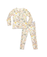Bellabu Bear Toddler| Child Girls Fall Floral Set of 2 Piece Pajamas