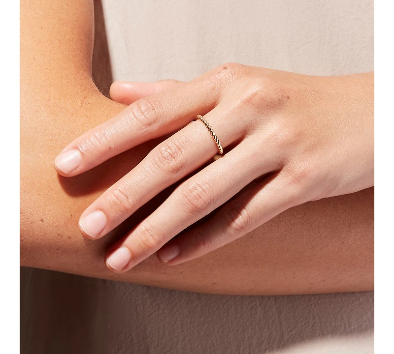 Ana Luisa Twisted Adjustable Ring - Rope Mini