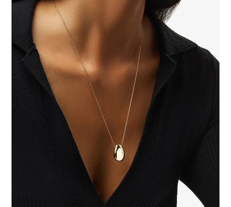 Ana Luisa Gold Pendant Necklace - Pebble