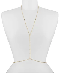 Oma The Label 18k Gold-Plated Dainty Bead Body Chain