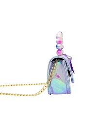 Girl's Purple Mermaid Pearl Handle Seashell Handbag
