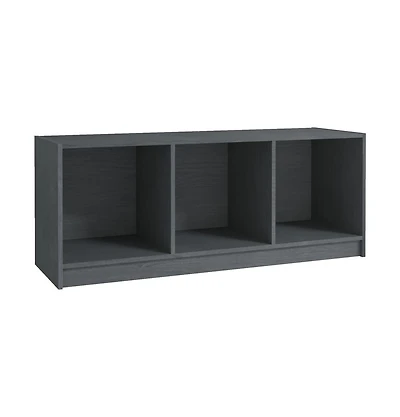 Tv Stand Gray 40.9"x13"x16.1" Solid Wood Pine