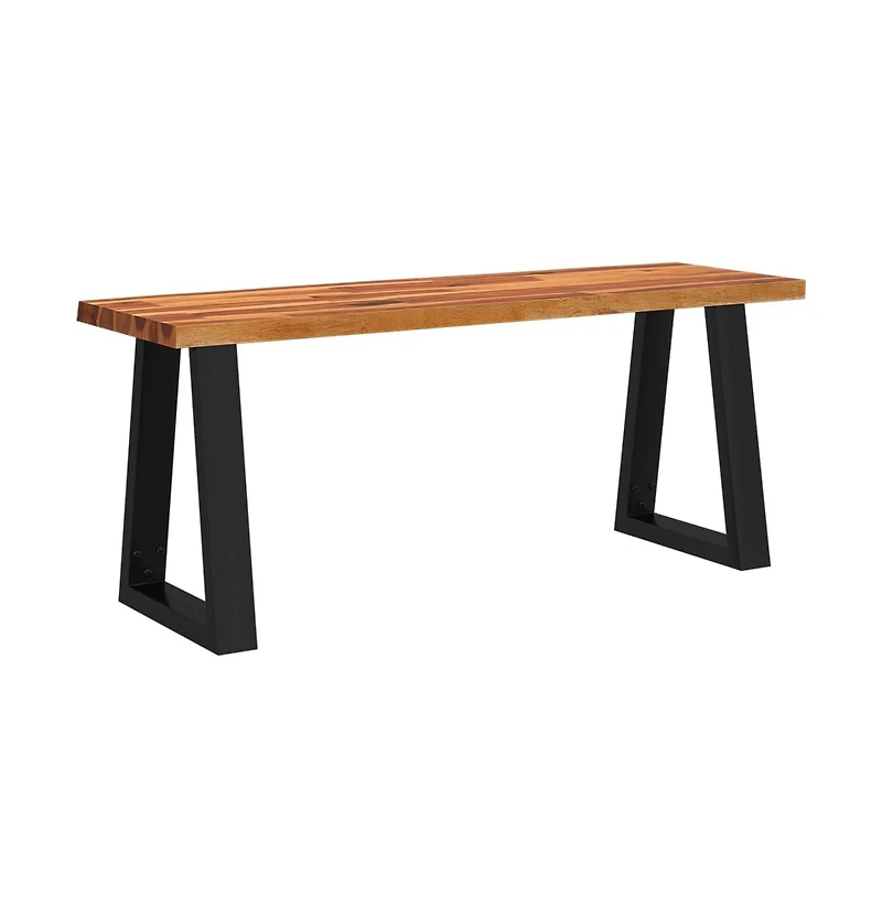 Bench with Live Edge 43.3" Solid Wood Acacia