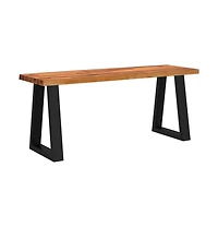 Bench with Live Edge 43.3" Solid Wood Acacia