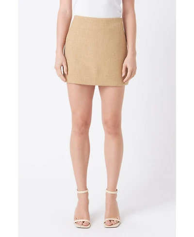 endless rose Women's Tweed Mini Skirt