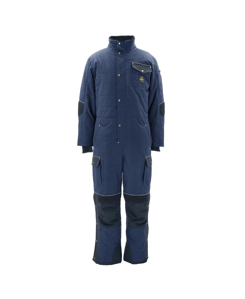 RefrigiWear Big & Tall 54 Gold Coveralls Insulated Work Overalls, Cold Weather Protection for Full-Body Warmth