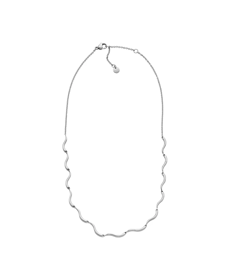 Skagen Women's Essential Waves Stainless Steel Chain Necklace