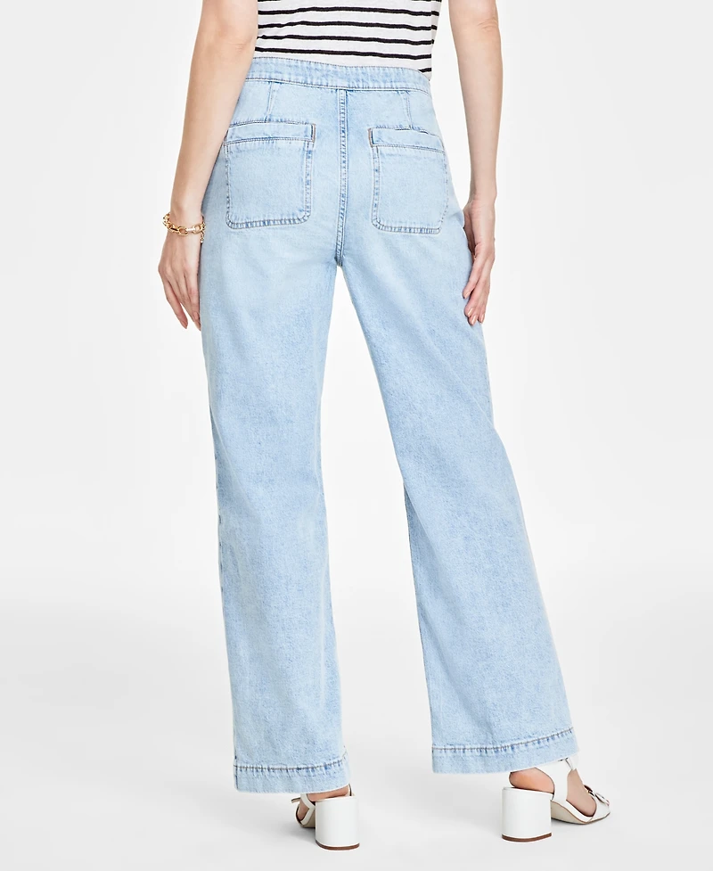 On 34th Women's Sailor High-Rise Wide-Leg Jeans, Regular & Short, Created for Macy's