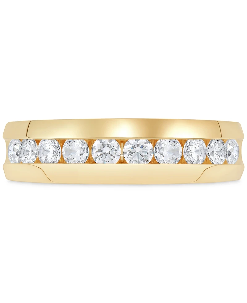 Men's Diamond Band (1 ct. t.w.) in 14k White Gold (Also in 14k Yellow Gold)