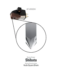 Audio-Technica At-VM95SH Dual Moving Magnet Turntable Cartridge (Brown)