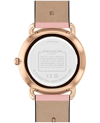 Coach Women's Elliot Blush Leather Strap Watch 36mm