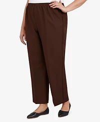 Alfred Dunner Plus Classic Pull-On Straight-Leg Short Length Pants
