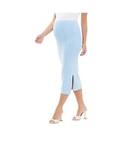 Ripe Maternity Maternity Ripe Johnnie Soft Rib Knit Skirt Sky Blue