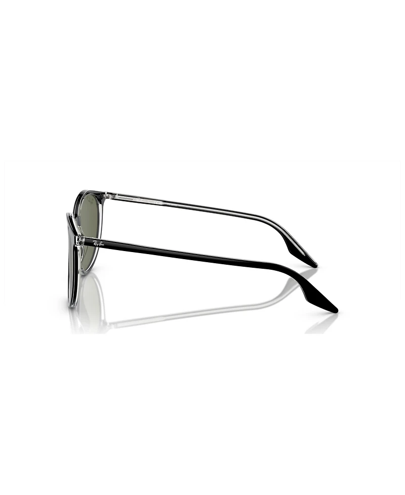 Ray-Ban Unisex RB2204 Polarized Low Bridge Fit Sunglasses, Polar RB2204F