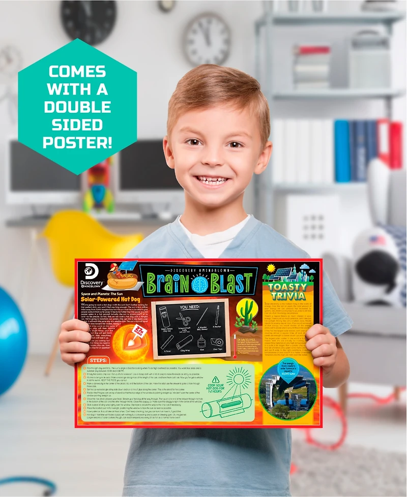 Discovery #Mindblown Solar Vehicle Creation Easy Build Set, 198 Piece