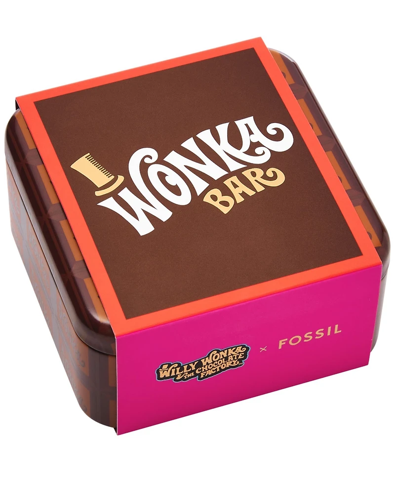 Fossil X Willy Wonka Special Edition Women's Gold-Tone Stainless Steel Components Earrings Set