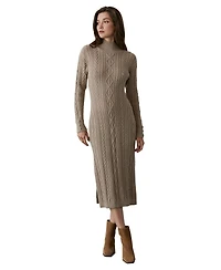 Crescent Women's Scarlett Cable Knit Midi Dress