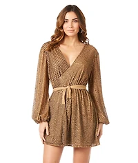 Women's Lara - Long Sleeve Cocktail Wrap Dress