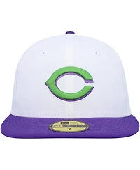 Men's New Era White Cincinnati Reds 1990 World Series Side Patch 59FIFTY Fitted Hat