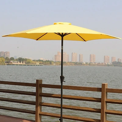 Streamdale 9' Pole Umbrella With Carry Bag, Yellow