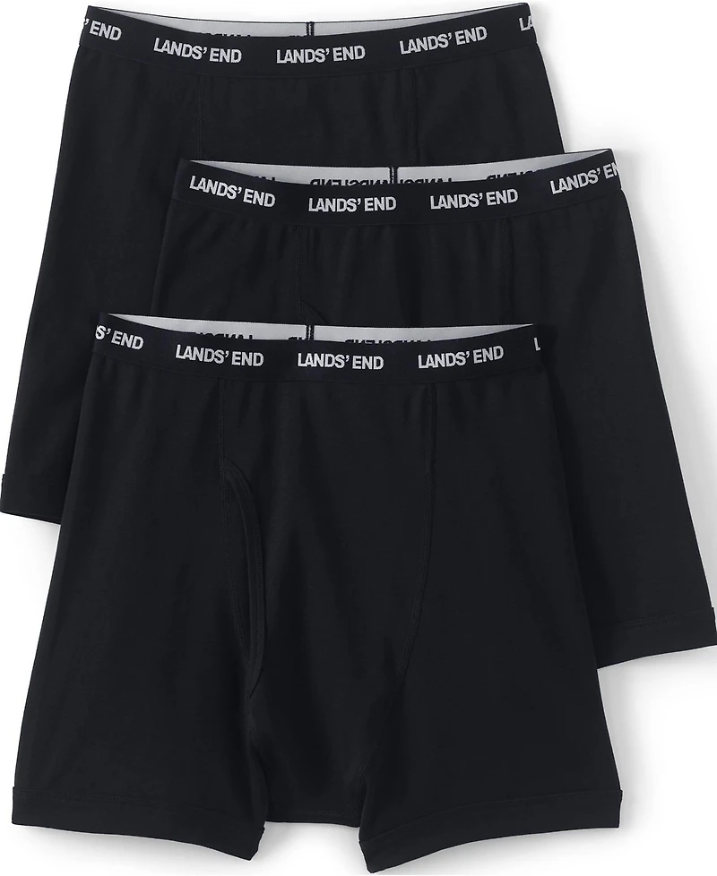 Lands' End Big & Tall 3 Pack Knit Boxer Briefs
