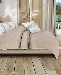 White Sand South Seas Cotton Duvet Cover, Full/Queen