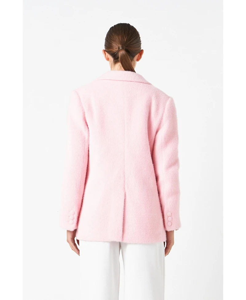 Women's Soft Buttoned Blazer