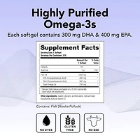 Theralogix TherOmega Omega-3 Fish Oil - Heart and Brain Health, Nsf Certified