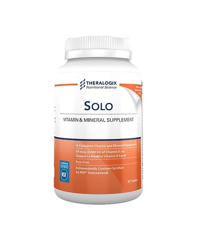 Theralogix Solo Daily Multivitamin for Men Without Iron