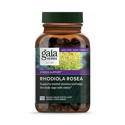 Gaia Herbs Rhodiola Rosea - Stress Support Supplement Traditionally for Supporting Healthy Stamina and Endurance