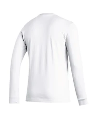 Men's adidas White Louisiana Ragin' Cajuns Vault Script Creator Long Sleeve T-shirt