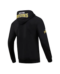 Men's Pro Standard Black Boston Bruins Classic Chenille Full-Zip Hoodie Jacket