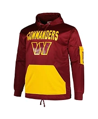 Men's Fanatics Burgundy Washington Commanders Big and Tall Pullover Hoodie