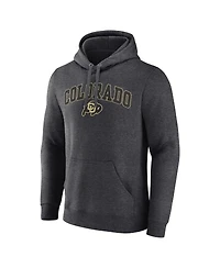Men's Fanatics Heather Charcoal Colorado Buffaloes Campus Pullover Hoodie