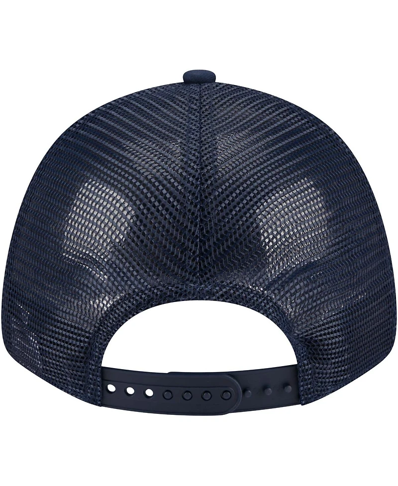 Men's New Era Navy Dallas Cowboys Plate 9FORTY Trucker Adjustable Hat